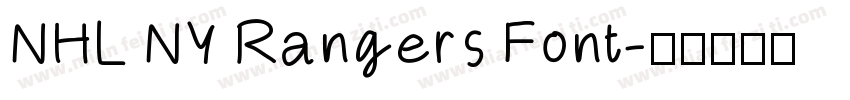 NHL NY Rangers Font字体转换